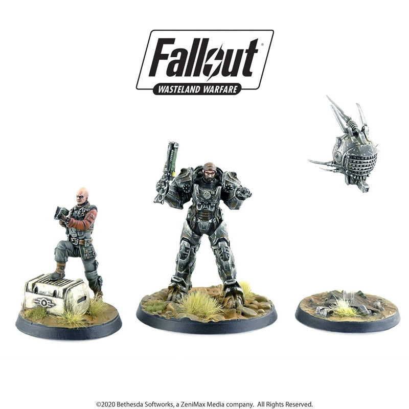 Fallout Brotherhood of Steel: Knight-Captain Cade and Paladin Danse Fallout: Wasteland Warfare Modiphius Entertainment 