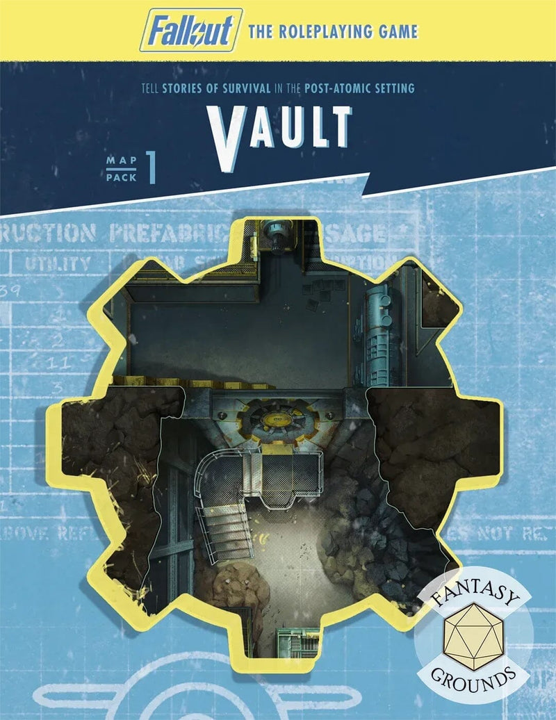Fallout: The Roleplaying Game - Map Pack 1: Vault - Fantasy Grounds (VTT) Fallout RPG Modiphius Entertainment 
