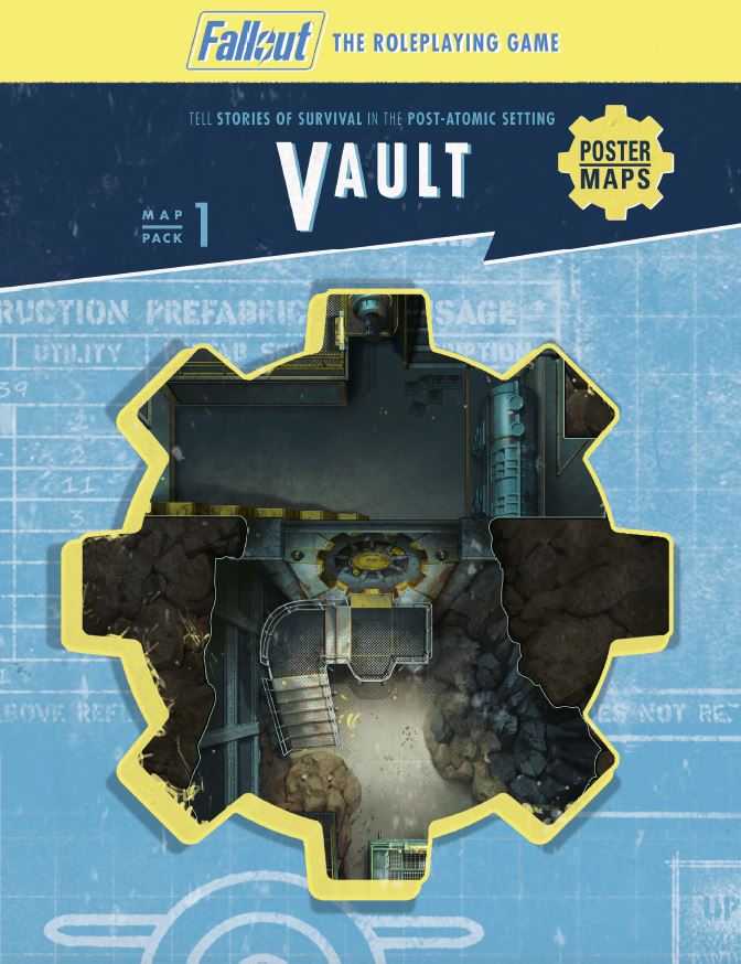 Fallout: The Roleplaying Game - Map Pack 1: Vault (PDF) Fallout RPG Modiphius Entertainment 