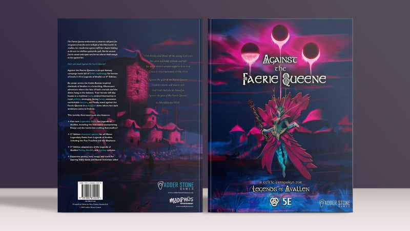 Legends of Avallen - Against the Faerie Queene Campaign Book Legends of Avallen Adder Stone Games 