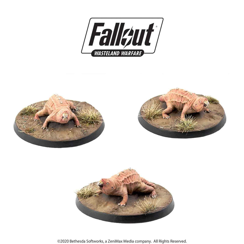 Fallout Wasteland Warfare Creatures: Mole rats
