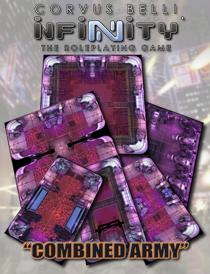 Infinity: Combined Army Geomorphic Tile Set - Modiphius Entertainment