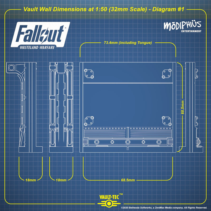 Fallout: Wasteland Warfare - Print at Home - Vault Design Starter Pack STL