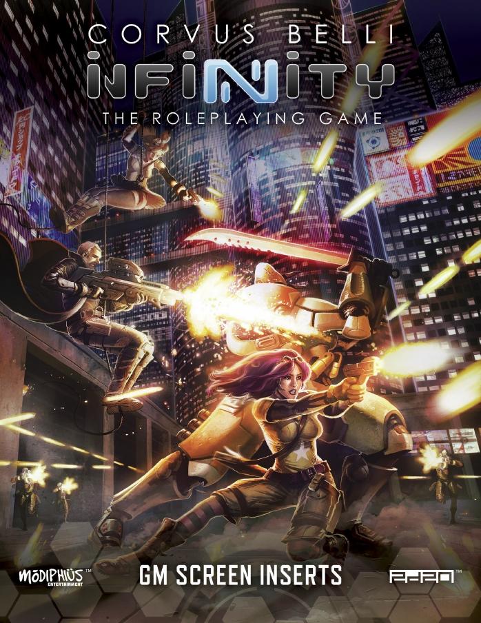 Infinity GM Screen + Code Infinity - Modiphius Entertainment