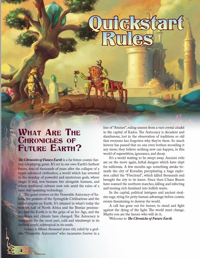 The Chronicles of Future Earth: The Swallower of Souls - Quickstart Adventure - Modiphius Entertainment