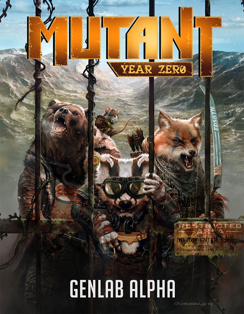 Mutant: Genlab Alpha Bundle: core book, card set, dice & map - Modiphius Entertainment