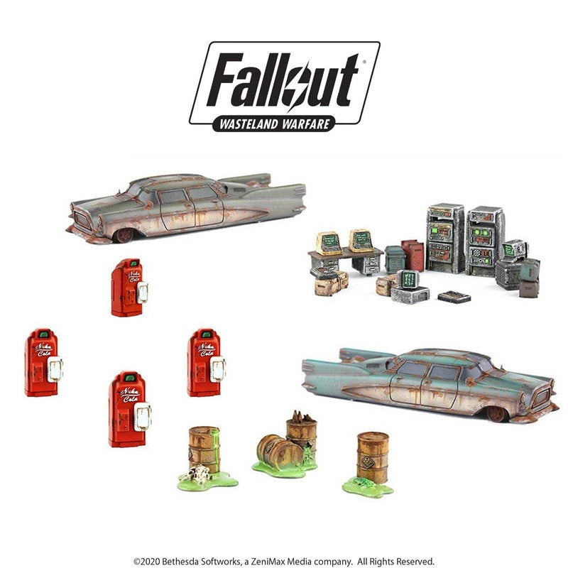 Fallout: Wasteland Warfare - Starter Scenic Set - Wargaming terrain