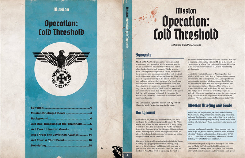 Achtung! Chtulhu 2d20: Operation Cold Threshold (PDF) Achtung! Cthulhu 2d20 Modiphius Entertainment 