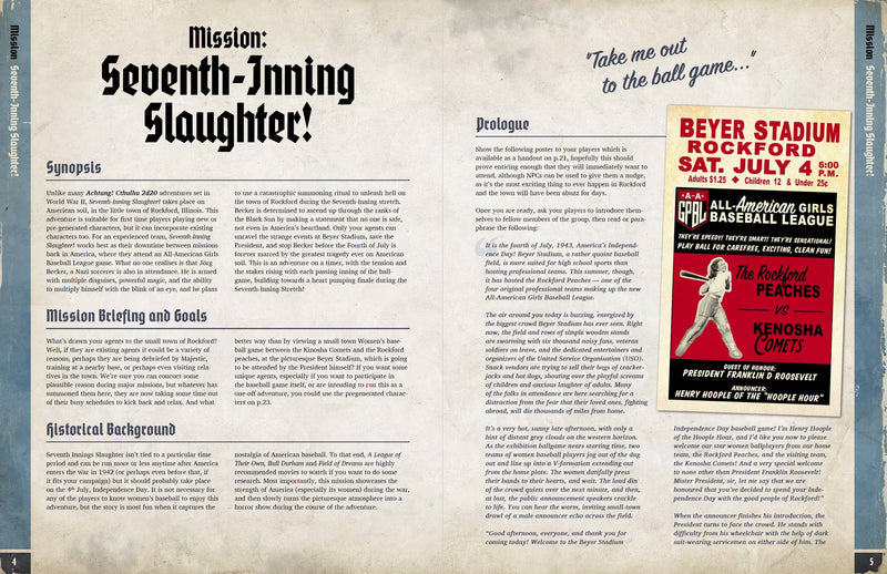 Achtung! Cthulhu 2d20: Seventh-Inning Slaughter! - PDF Achtung! Cthulhu 2d20 Modiphius Entertainment 