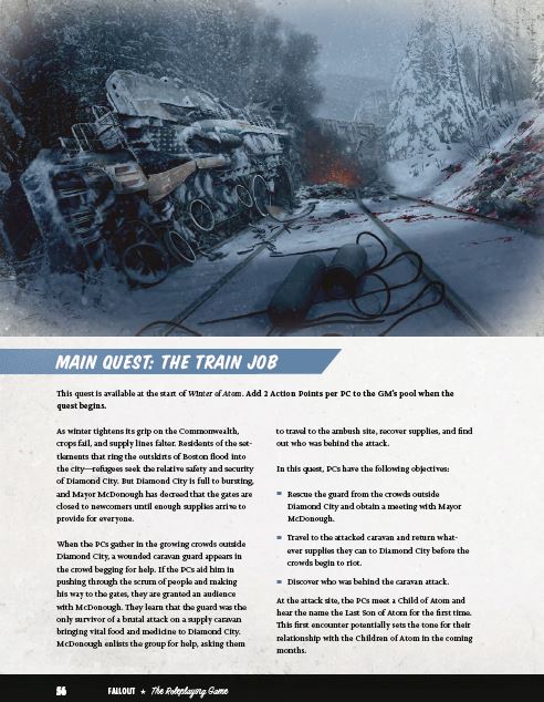 Fallout: The Roleplaying Game: Winter of Atom PDF Fallout RPG Modiphius Entertainment 