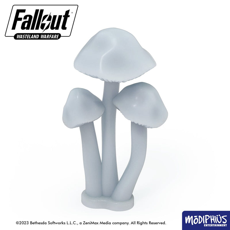 Fallout: Wasteland Warfare - Print at Home - Basing Greebles: Mushrooms & Fungi Fallout: Wasteland Warfare Modiphius Entertainment 