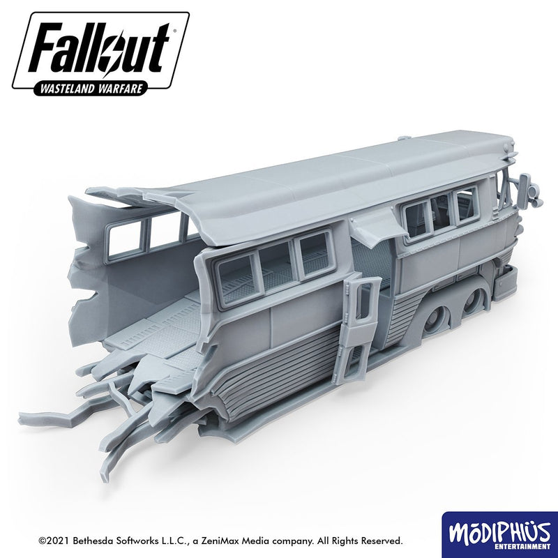 Fallout: Wasteland Warfare - Print at Home - Nuka World Parking Lot STL Fallout: Wasteland Warfare Modiphius Entertainment 