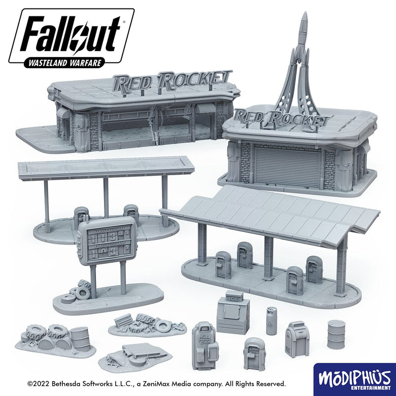 Fallout: Wasteland Warfare - Print at Home - Red Rocket Drive Thru Fallout: Wasteland Warfare Modiphius Entertainment 