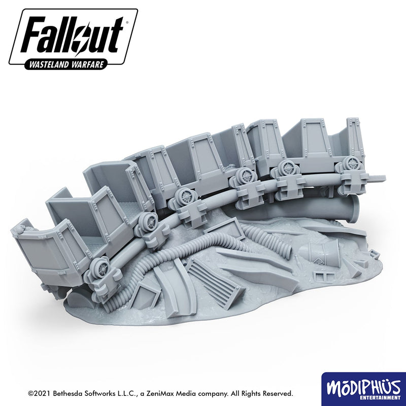 Fallout: Wasteland Warfare - Print at Home - Wrecked Rollercoaster Fallout: Wasteland Warfare Modiphius Entertainment 