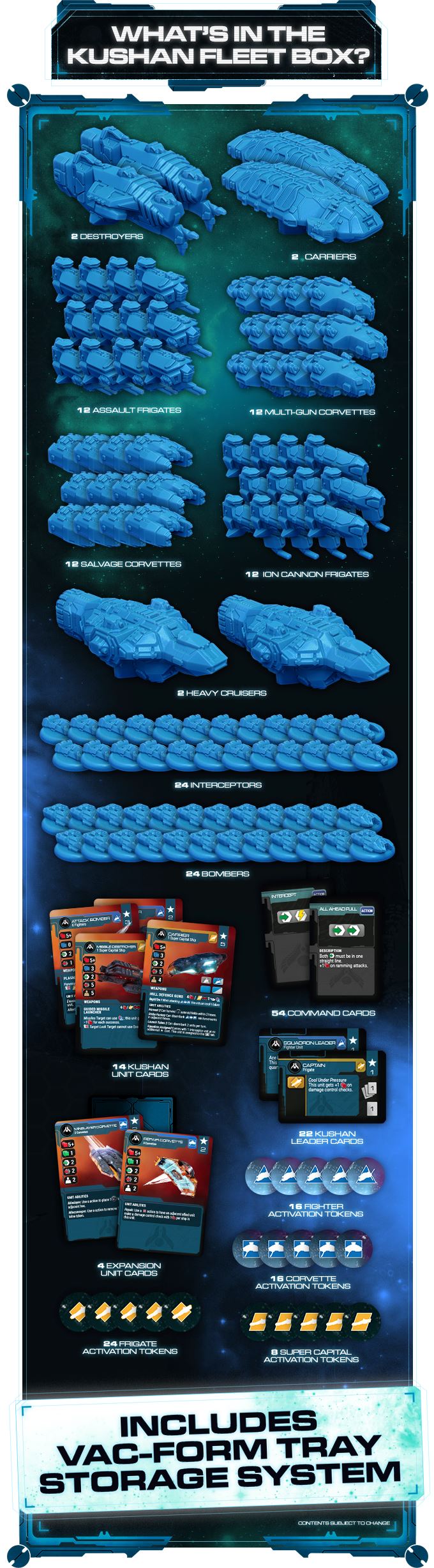 Homeworld Fleet Command: Kushan Fleet Box (Blue) Homeworld Fleet Command Modiphius Entertainment 