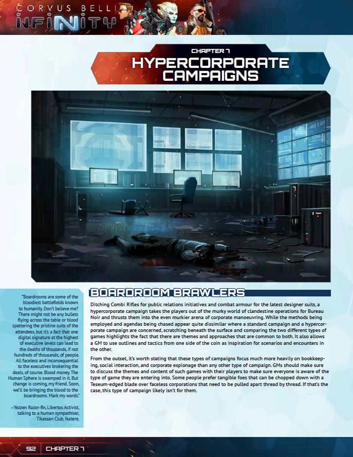 Infinity: Hypercorps (PDF) Infinity Modiphius Entertainment 