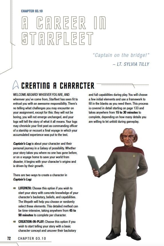 STA Captain's Log Solo Roleplaying Game PDF Star Trek Adventures Modiphius Entertainment 