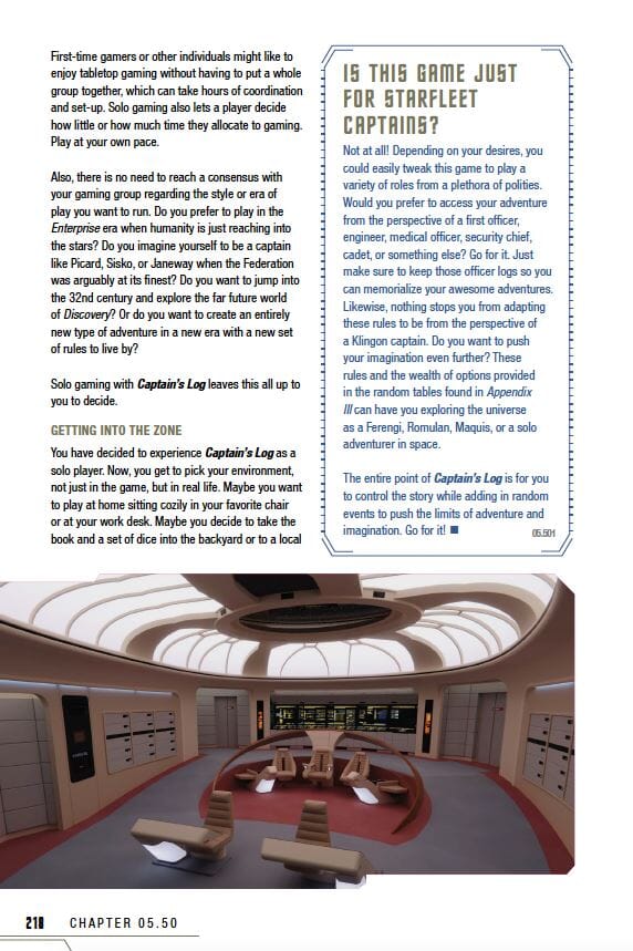 Star Trek Adventures Captain's Log Solo Roleplaying Game