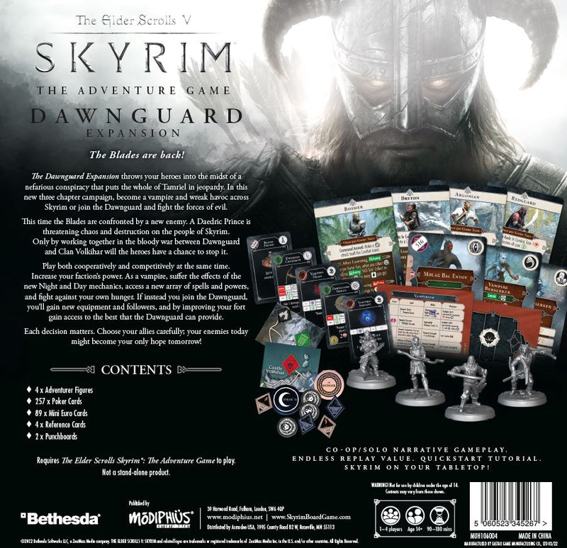 The Elder Scrolls: Skyrim - Adventure Board Game - Dawnguard The Elder Scrolls: Skyrim Modiphius Entertainment 