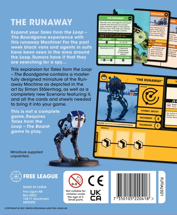 The Runaway – Tales From the Loop Scenario Pack Tales from the Loop Free League Publishing 